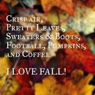 I love the fall